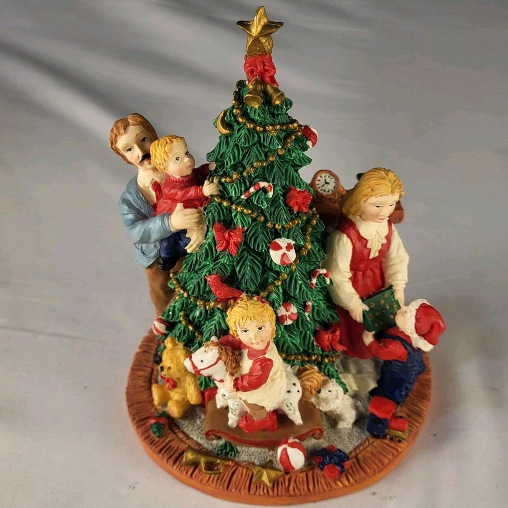 Gerson International Brand 6" Resin Family Around The Christmas Tree